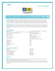 NEW BIMA GOLD INSURANCE POLICY BY LIC (table: 179)