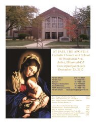 December 23 - St. Paul the Apostle Church - Diocese of Joliet