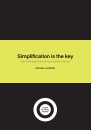 Simplification is the key - Centre for Policy Studies