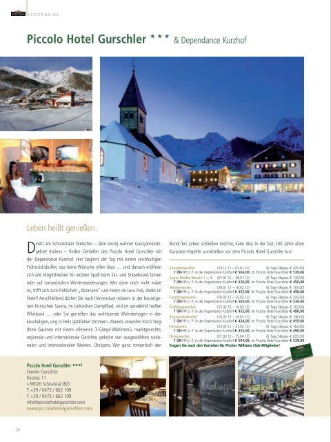 Pircher Williams Club-Magazin