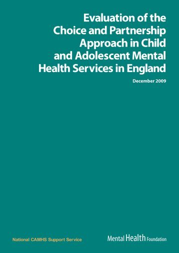 Evaluation of the Choice and Partnership Approach in Child and ...