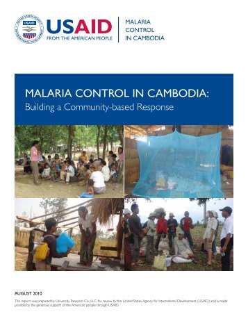 Malaria Control in CaMbodia: - URC