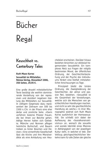 BücherRegal - archiv.westh.de - Werkstatt Schwule Theologie