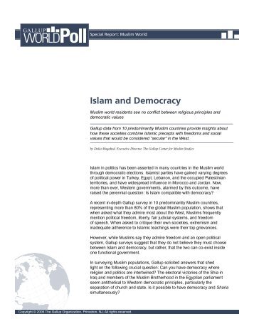 Islam and Democracy - SETA
