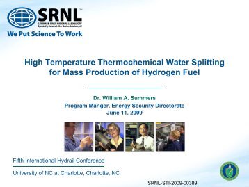 Dr. Bill Summers - International Hydrail Conference