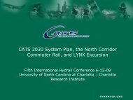 University of North Carolina at Charlotte - International Hydrail ...