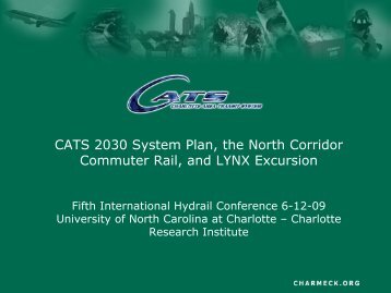 University of North Carolina at Charlotte - International Hydrail ...