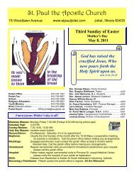 May 8 - St. Paul the Apostle Church - Diocese of Joliet