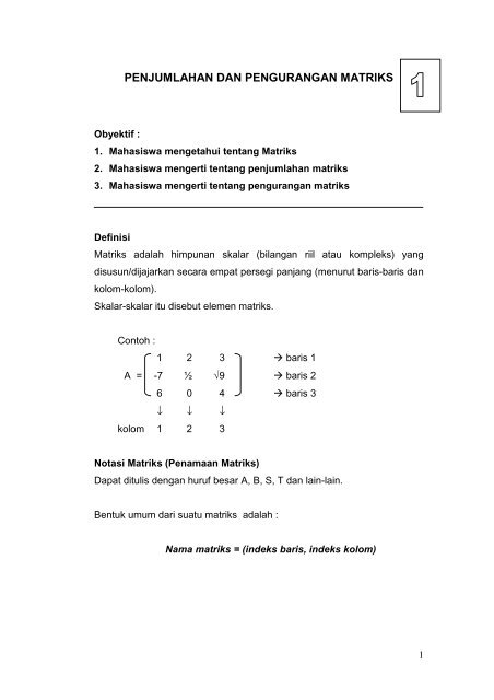 Matematika Informatika 1