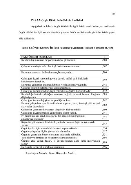 Karizmatik Liderlik Ve Örgüt Kültürü İlişkisi Üzerine Bir Uygulama