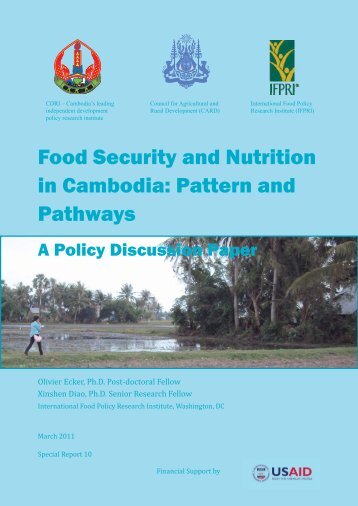 Food Security and Nutrition in Cambodia: Pattern and ... - CDRI