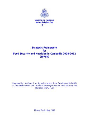 3 Strategic Framework for Food Security and Nutrition in ... - GAFSP