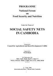 SSN Forum - Food Security and Nutrition