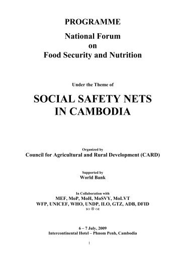 SSN Forum - Food Security and Nutrition