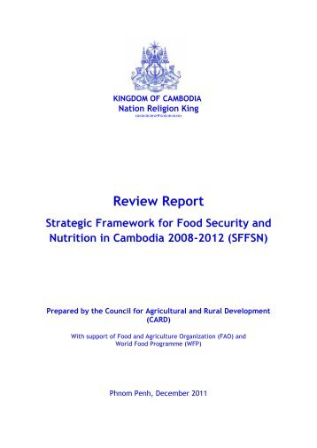 Review Report Strategic Framework for Food Security and Nutrition ...