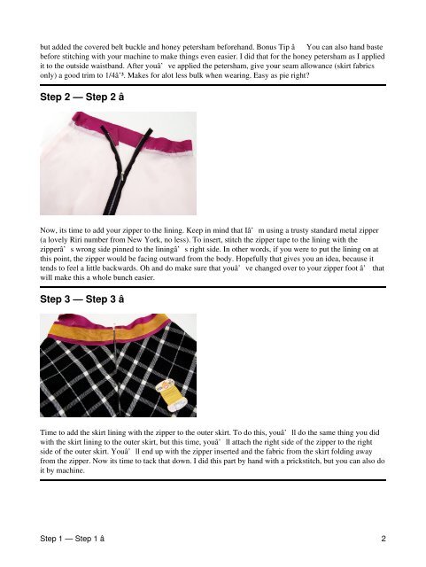 How to: Petersham Ribbon Waistband - BurdaStyle.com