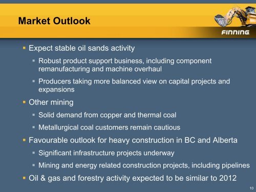 View this Presentation (PDF 6.03 MB) - Finning International Inc.