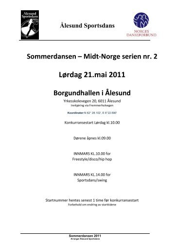 Ãlesund Sportsdans - Norges Danseforbund