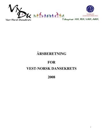 Ãrsberetning 2008 - Norges Danseforbund