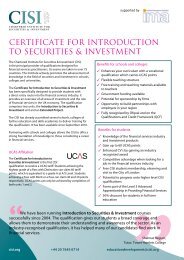 certificate for introduction to securities & investment