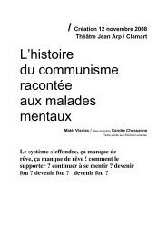 L'histoire du communisme racontÃ©e aux malades mentaux - Fi-ThÃ©Ã¢tre