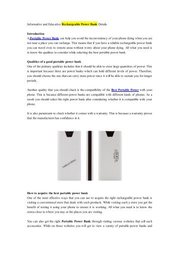 Informative and Educative Rechargeable Power Bank Details.pdf