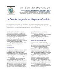 La Cuenta Larga de los Mayas en ComitÃ¡n - Frente de Trabajadores ...