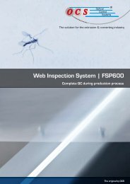 Web Inspection System | FSP600 - Optical Control Systems GmbH