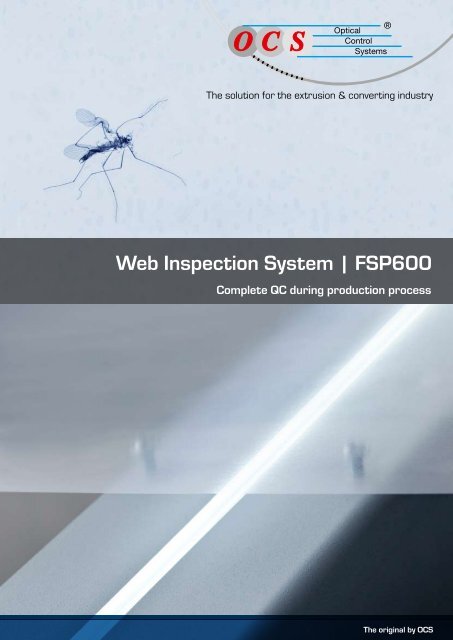 Web Inspection System | FSP600 - Optical Control Systems GmbH