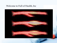 Atherosclerosis Treatment at Full of Health, Inc