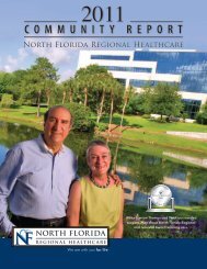 COMMUNITY REPORT - North Florida Regional Medical Center