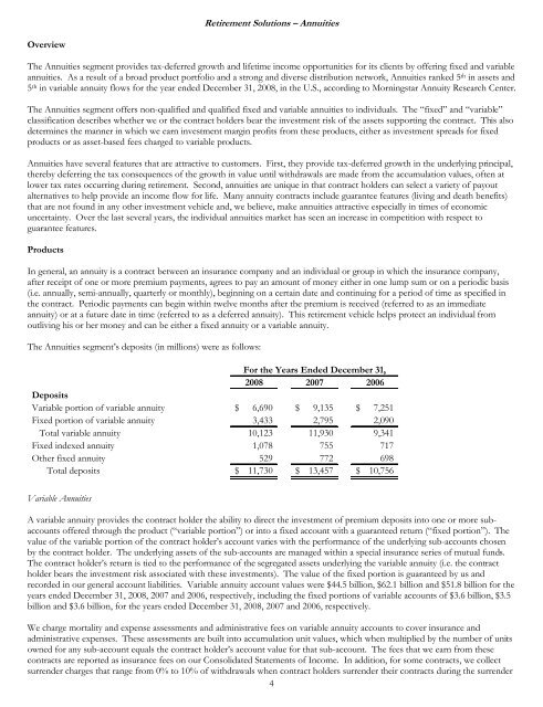 2008 Annual Report to Shareholders - Lincoln Financial Group