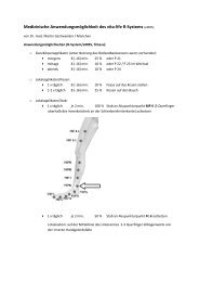 Medizinische Anwendungsmöglichkeit des vita-life R-Systems (eMRS)