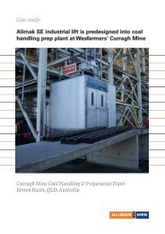 Case study: Curragh Mine Coal Handling & Preparation Plant ...