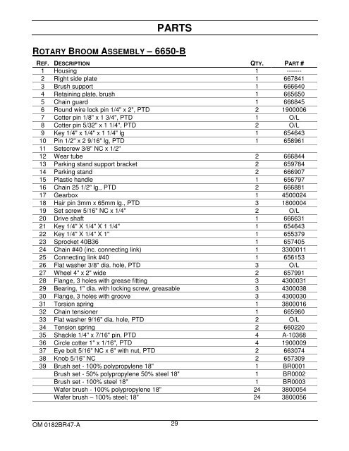 OPERATOR'S AND PARTS MANUAL - Walker Mowers