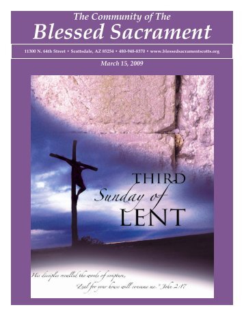 Blessed Sacrament - The Catholic Community of the Blessed ...