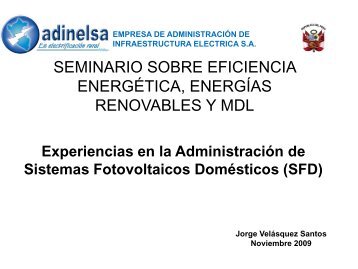 Experiencias en la AdministraciÃ³n de Sistemas ... - Tech4CDM