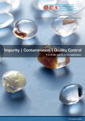 Impurity | Contamination | Quality Control - Optical Control Systems ...