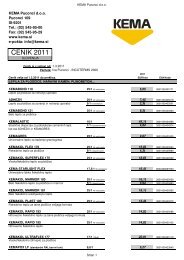 Kema - cenik 1.3.2011 - Kovintrade