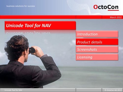 Unicode Tool for NAV - OctoCon