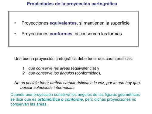 Elementos de proyecciones cartográficas