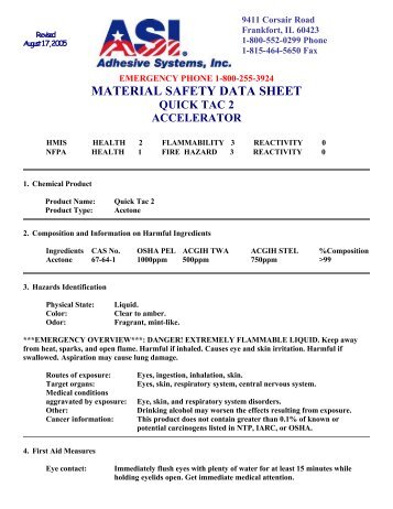 MSDS - Regal Plastics