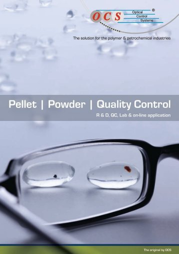 Pellet | Powder | Quality Control - Optical Control Systems GmbH