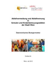 Abfallvermeidung und Abfalltrennung in Schulen und - Weniger Mist