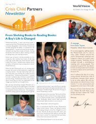 our latest newsletter! - World Vision Canada