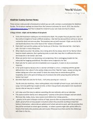 Abolition Sunday Sermon Notes - World Vision Canada Church ...