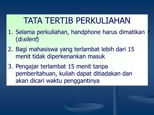 Kontrak perkuliahan - Departemen Ilmu Keluarga dan Konsumen ...