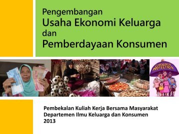 Materi Usaha Ekonomi Keluarga dan Pemberdayaan Konsumen