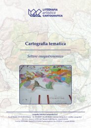 Cartografia tematica settore enogastronomico 