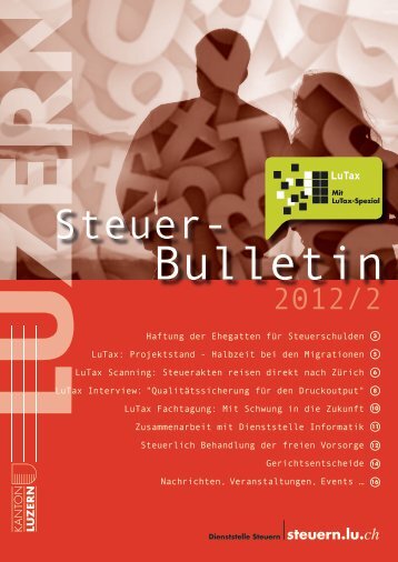 steuerbulletin 12 2 - Steuern Luzern - Kanton Luzern